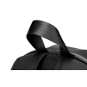 Mochila de couro na moda - bolsa para laptop de 15,6 polegadas - orifício para fone de ouvido - à prova d'água