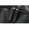 Mochila de couro na moda - bolsa para laptop de 15,6 polegadas - orifício para fone de ouvido - à prova d'água