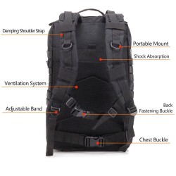 Trendy sports backpack - large capacity - waterproof - mountaineering - hiking - campingBackpacks