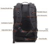 Trendy sports backpack - large capacity - waterproof - mountaineering - hiking - campingBackpacks