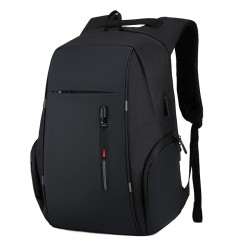 Mochila elegante - bolsa para laptop de 15,6 polegadas - porta de carregamento USB - à prova d'água