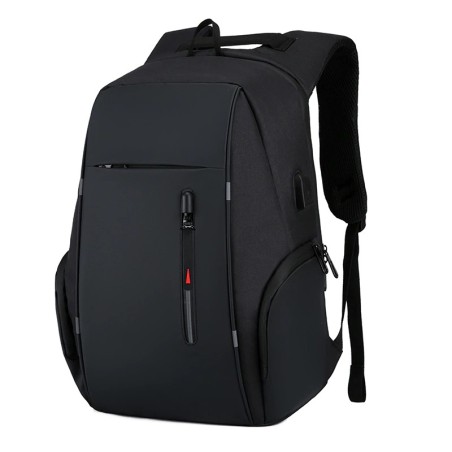 Mochila elegante - bolsa para laptop de 15,6 polegadas - porta de carregamento USB - à prova d'água