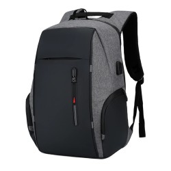 Mochila elegante - bolsa para laptop de 15,6 polegadas - porta de carregamento USB - à prova d'água