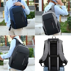 Mochila elegante - bolsa para laptop de 15,6 polegadas - porta de carregamento USB - à prova d'água