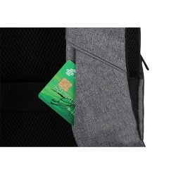 Mochila elegante - bolsa para laptop de 15,6 polegadas - porta de carregamento USB - à prova d'água
