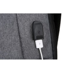 Mochila elegante - bolsa para laptop de 15,6 polegadas - porta de carregamento USB - à prova d'água