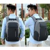 Mochila elegante - bolsa para laptop de 15,6 polegadas - porta de carregamento USB - à prova d'água