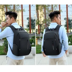Fashionable backpack - 15.6 inch laptop bag - USB charging port - waterproofBackpacks