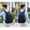 Mochila elegante - bolsa para laptop de 15,6 polegadas - porta de carregamento USB - à prova d'água