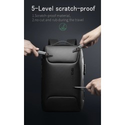 Mochila elegante multifuncional - bolsa para laptop de 15,6 polegadas - anti-roubo - porta de carregamento USB - à prova d'água