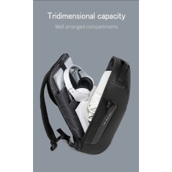 Mochila elegante multifuncional - bolsa para laptop de 15,6 polegadas - anti-roubo - porta de carregamento USB - à prova d'água