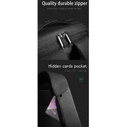Mochila elegante multifuncional - bolsa para laptop de 15,6 polegadas - anti-roubo - porta de carregamento USB - à prova d'água