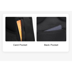 Mochila elegante - bolsa para laptop de 15,6 polegadas - trava antifurto - porta de carregamento USB - à prova d'água