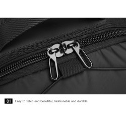 Mochila elegante - bolsa para laptop de 15,6 polegadas - trava antifurto - porta de carregamento USB - à prova d'água