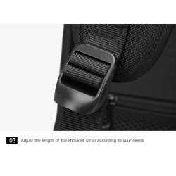 Mochila elegante - bolsa para laptop de 15,6 polegadas - trava antifurto - porta de carregamento USB - à prova d'água