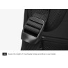 Mochila elegante - bolsa para laptop de 15,6 polegadas - trava antifurto - porta de carregamento USB - à prova d'água