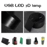 3D acrylic lamp - touch panel - remote control - LOVE / heartsLights & lighting