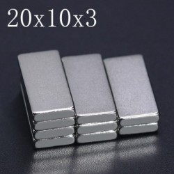 N35 - ímã de neodímio - bloco forte - 20mm * 10mm * 3mm - 5 - 100 peças