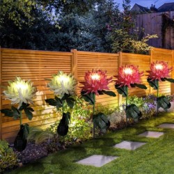 Chrysanthemum flower shaped lamp - garden light - solar - LED - waterproofSolar lighting