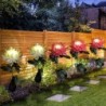 Lâmpada em forma de flor de crisântemo - luz de jardim - solar - LED - à prova d'água