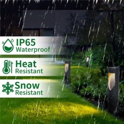 Lâmpada de jardim LED solar - luzes de gramado - iluminação paisagística - à prova d'água