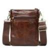 Bolsa de ombro elegante - couro genuíno - aba / ferrolhos