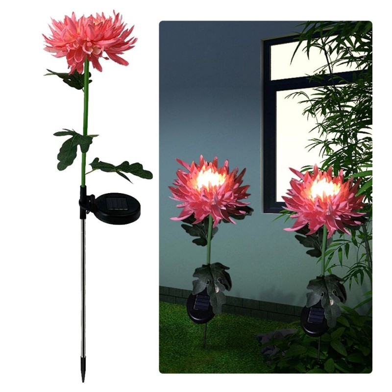 Chrysanthemum flower shaped lamp - garden light - solar - LED - waterproofSolar lighting