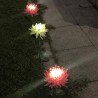 Lâmpada em forma de flor de crisântemo - luz de jardim - solar - LED - à prova d'água