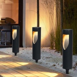 Lâmpada de jardim LED solar - luzes de gramado - iluminação paisagística - à prova d'água