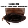Bolsa de ombro elegante - couro genuíno - aba / ferrolhos