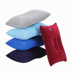 Almofada inflável de nylon - portátil - almofada de dormir - para camping / viagem / praia - 34 * 22 cm