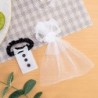 Decoração de mesa de casamento - tampa de copo de vinho - traje de noiva / noivo