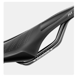 Selim de bicicleta com luz traseira - couro - carregamento USB - à prova d'água