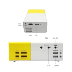 YG300 YG-300 Mini projetor LED portátil - HDMI - home theater - multimídia