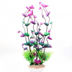 Grama plástica colorida - plantas artificiais de aquário