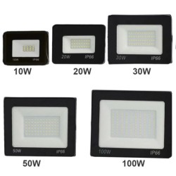 Holofote LED - refletor à prova d'água - luz de trabalho - 10W - 100W