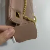 Bolsa luxuosa - com rebites / alça de corrente / alça - couro genuíno