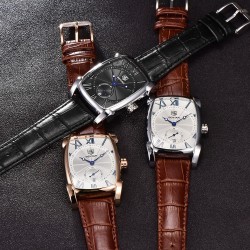 BENYAR - relógio de quartzo luxuoso - à prova d'água - pulseira de couro
