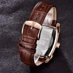 BENYAR - relógio de quartzo luxuoso - à prova d'água - pulseira de couro