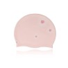 Silicone swimming cap - waterproof - ear / long hair protection - floral printSwimming
