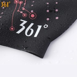 361 - touca de natação em silicone - impermeável - unissex