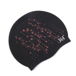 361 - touca de natação em silicone - impermeável - unissex