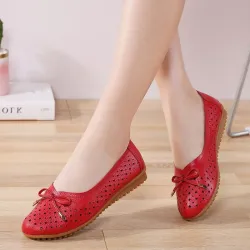Fashionable classic flat shoes - slip-on - hollow out designSandals