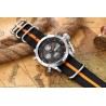 Golden Hour - sports military quartz watch - analog - digital LED displayWatches