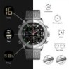 NAVIFORCE - relógio esportivo de luxo - quartzo - digital - display duplo analógico - à prova d'água