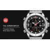 NAVIFORCE - relógio esportivo de luxo - quartzo - digital - display duplo analógico - à prova d'água
