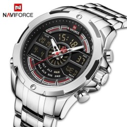 NAVIFORCE - relógio de quartzo luxuoso - analógico - digital - à prova d'água