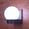 Lâmpada moderna em forma de bola - luz de parede ao ar livre
