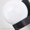 Lâmpada moderna em forma de bola - luz de parede ao ar livre