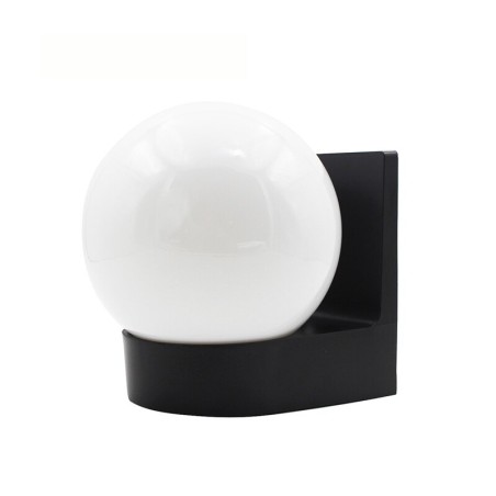 Lâmpada moderna em forma de bola - luz de parede ao ar livre